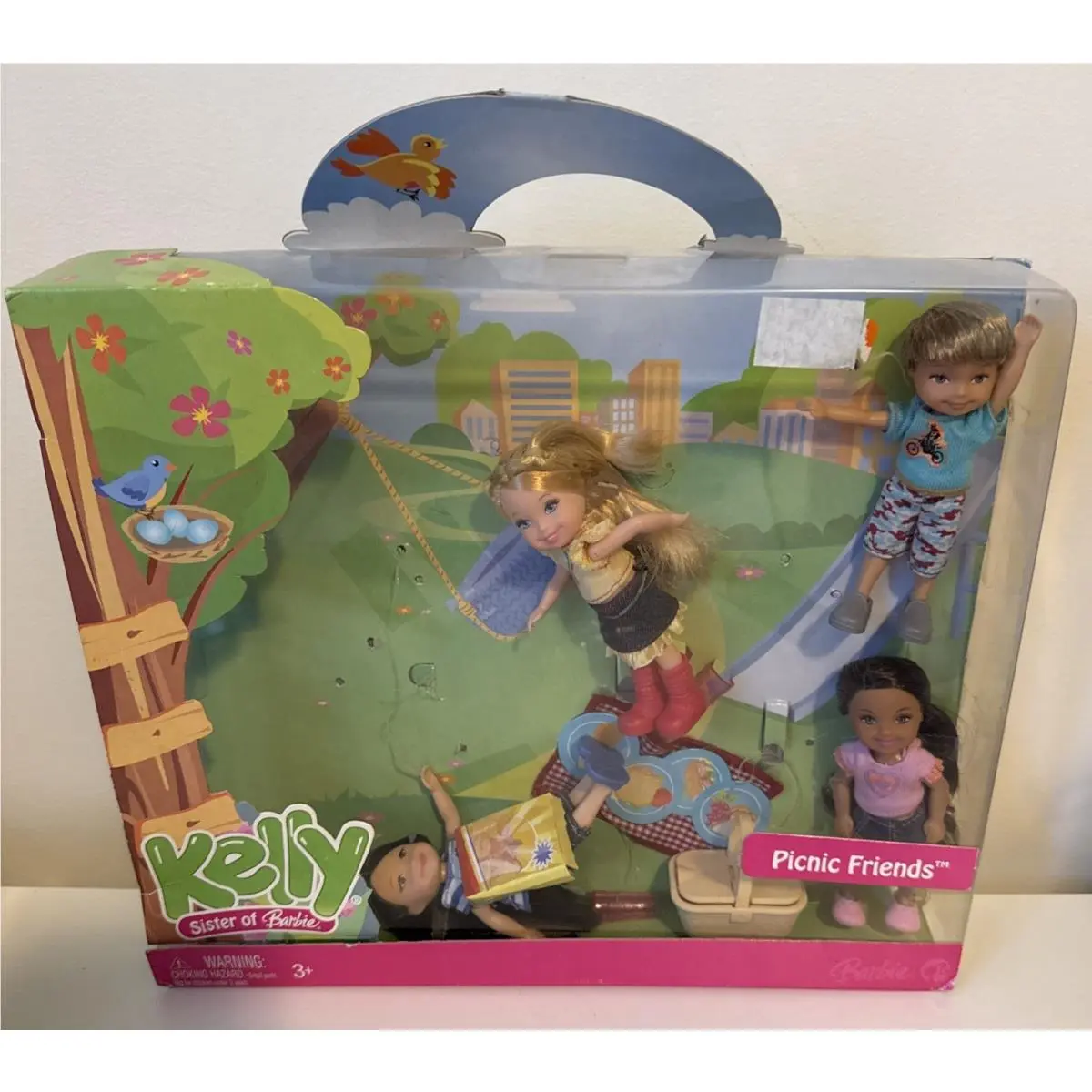 Kelly Sister Of Barbie Picnic Friends Playset 2007 Dolls L6054 Very Hard to Find