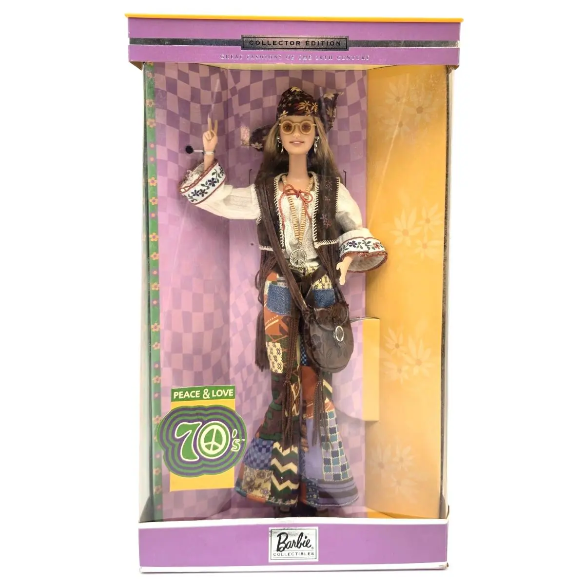 Barbie Peace and Love 70`s Collector Edition Hippie Mattel 27677 Nfrb