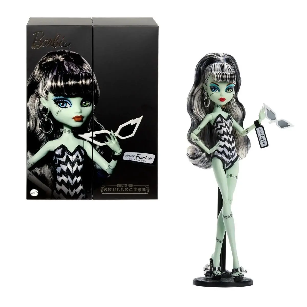 Monster High Skullector Frankie Stein x Barbie Collector Doll Mattel Nrfb