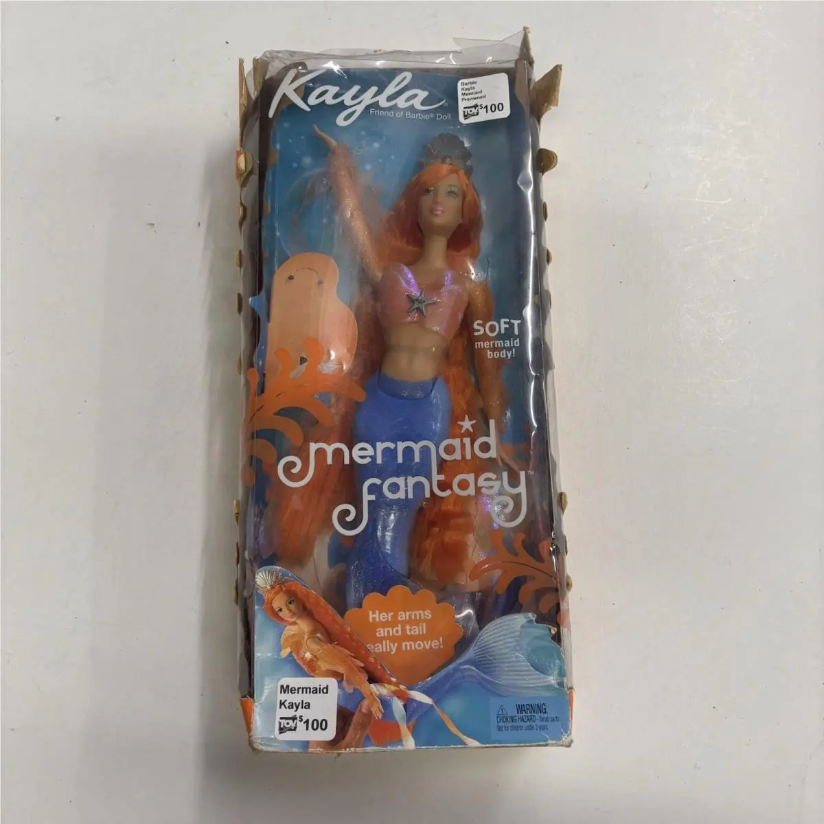 Barbie Mermaid Fantasy Kayla Orange Hair Soft Mermaid Body 56764