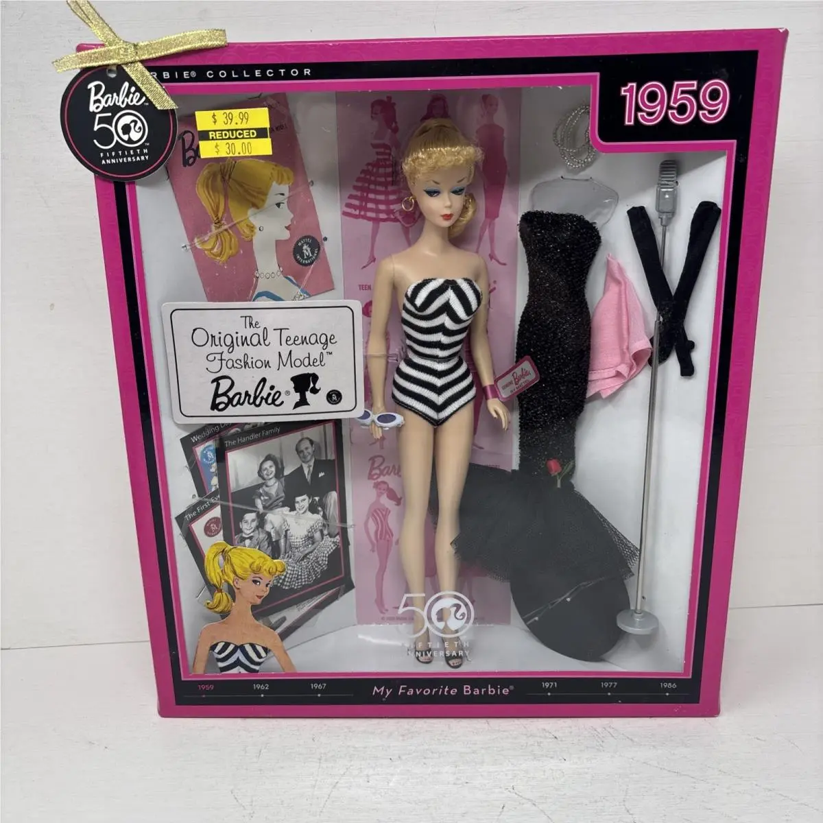Mattel N4974 Barbie 50th Ann 1959 Teenage Fashion My Favorite 2008
