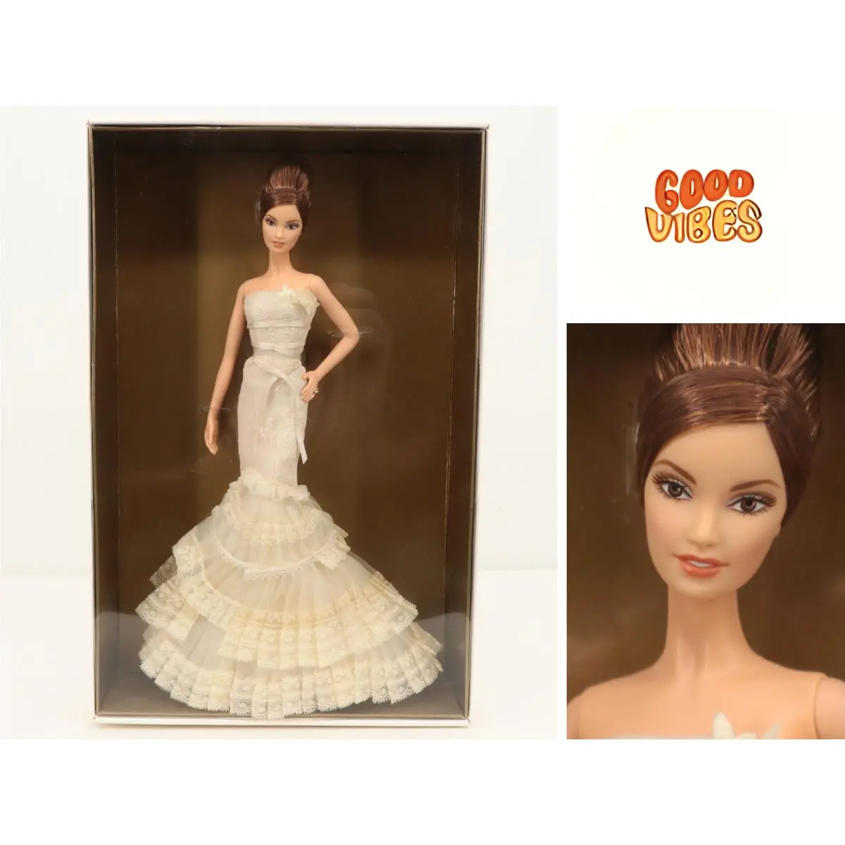 2008 Mattel Barbie Collector Vera Wang Bride Romanticist Gold Label Nrfb L9652