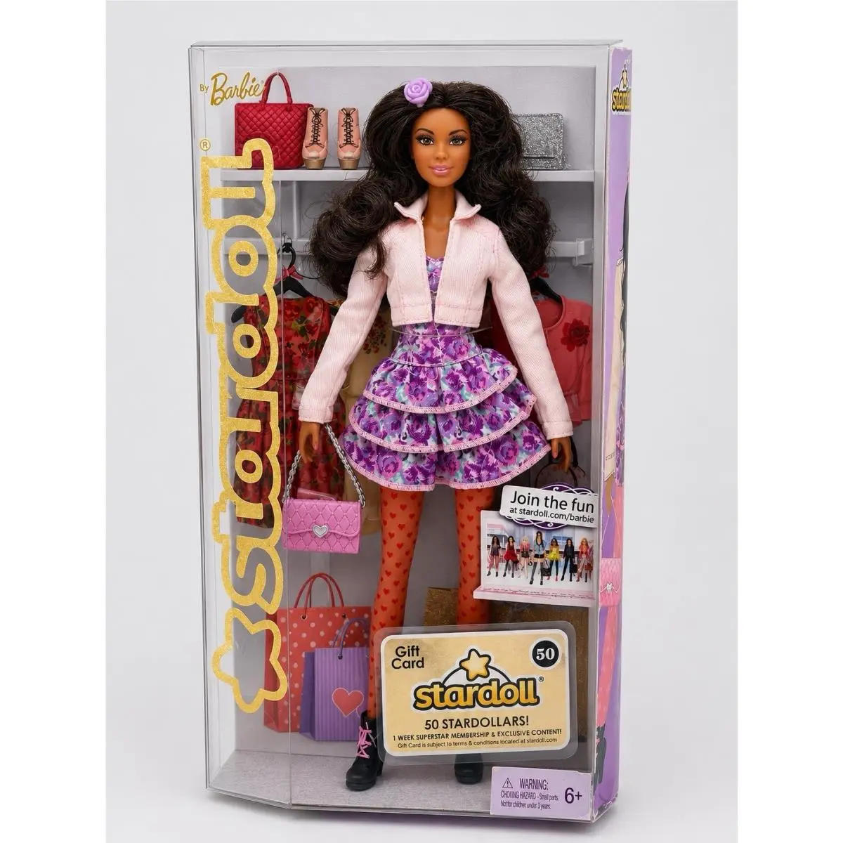 Stardoll By Barbie African American Htf Rooted Lashes Mattel Doll Box Damage
