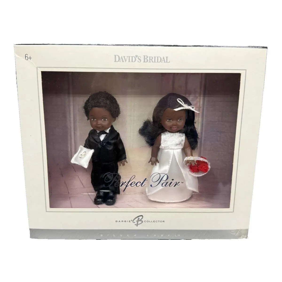 DS Barbie Doll Kelly Tommy 2004 David`s Bridal Perfect Pair Black AA H8152