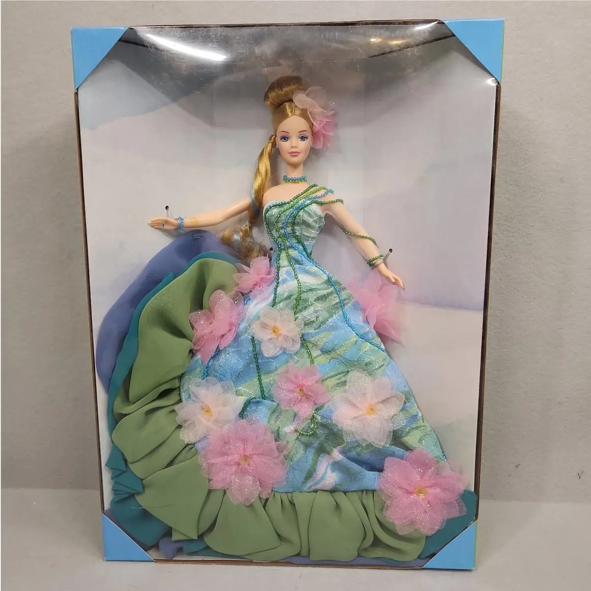 1997 Water Lily Barbie Claude Monet Painting Ltd Edition 1st in Series 17783