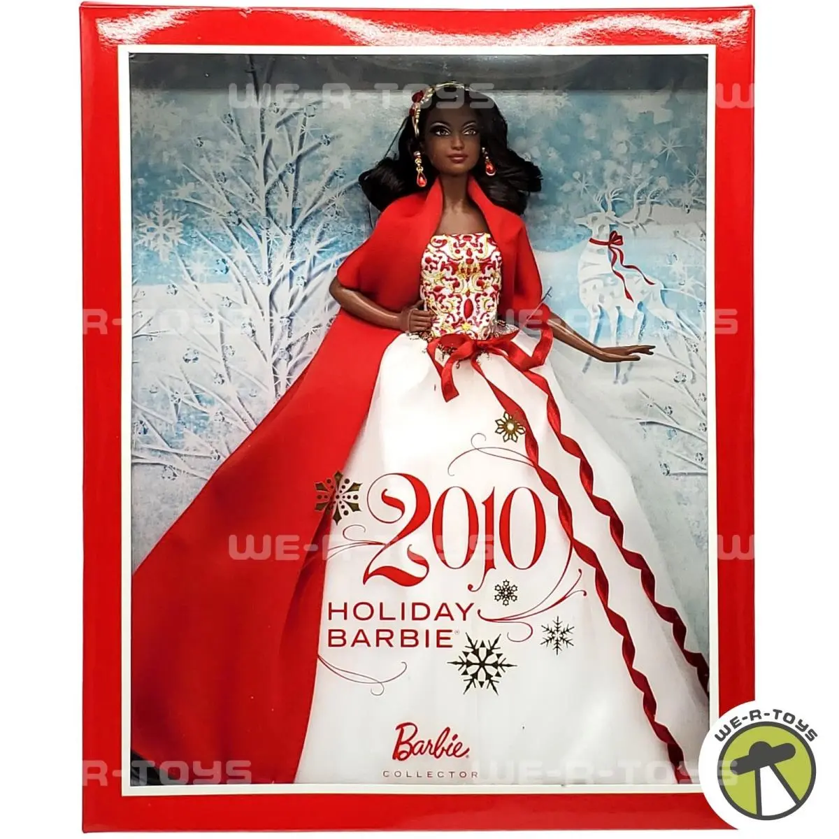 2010 Holiday Barbie Doll African American Mattel R4546