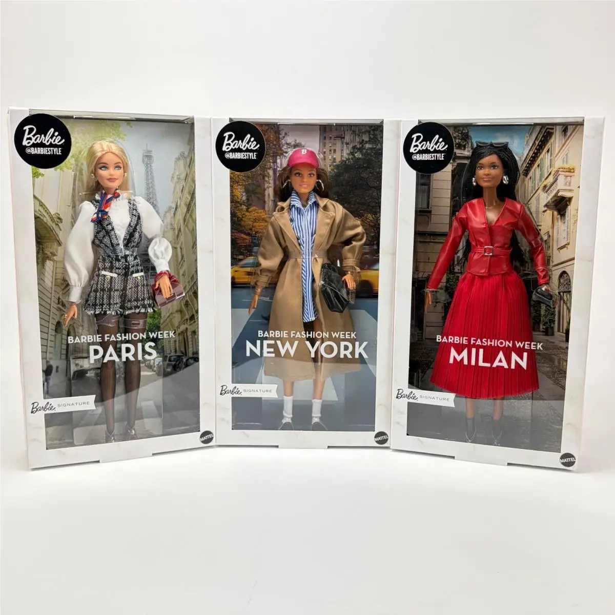 Barbie Signature Barbiestyle Fashion Week Doll Set Paris York Milan Mattel