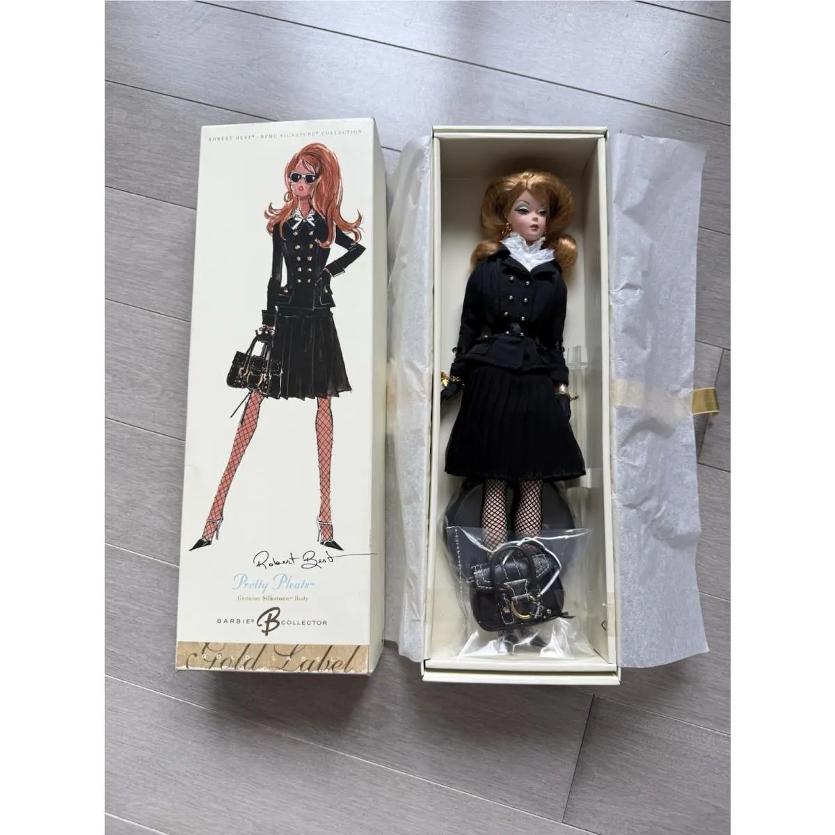 Vintage 2006 Mattel Bfmc “pretty Pleats Barbie” J0958 Silkstone Nrfb