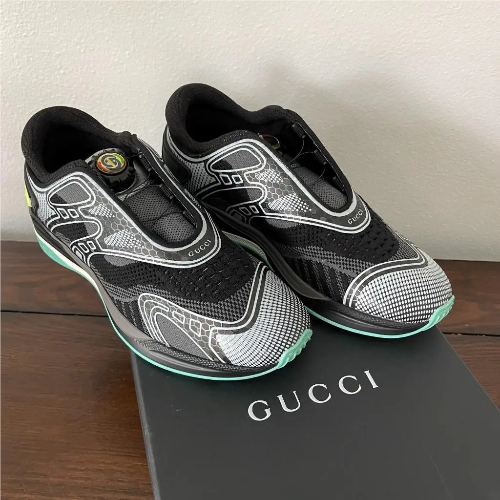 Gucci 623114 Fabric Sneakers Shoes Sz. Euro 35+ US 5.5