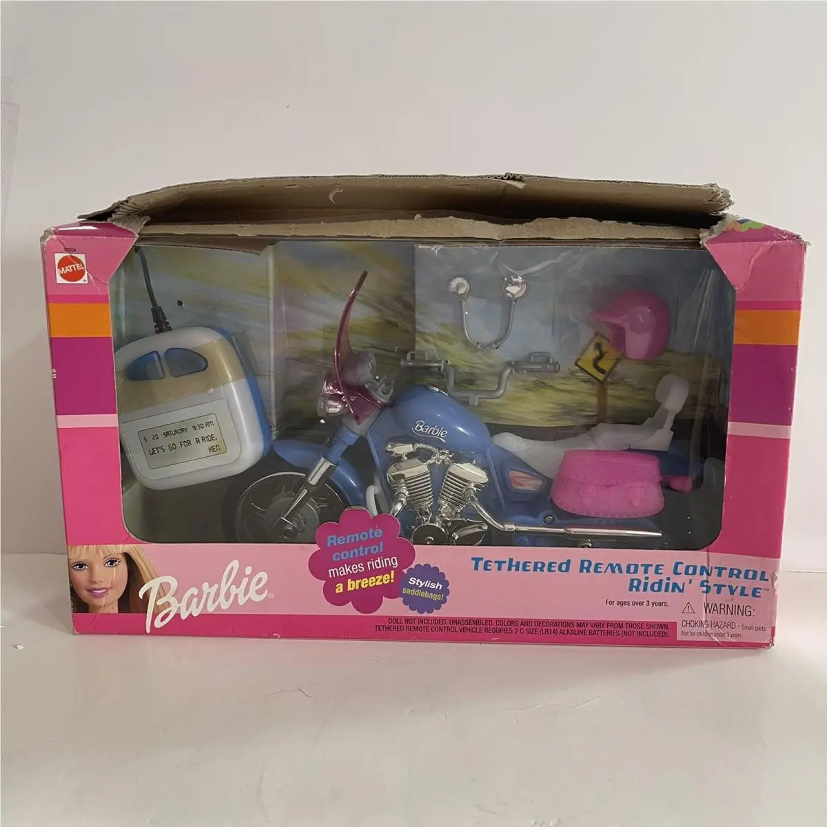 Barbie Tethered Remote Control Motorcycle