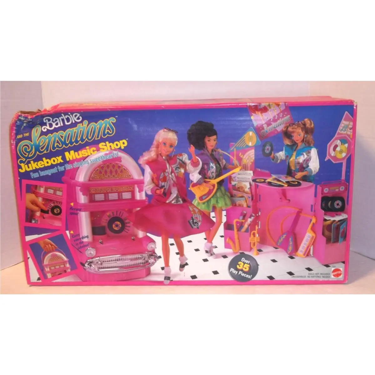 1987 Barbie The Sensations Jukebox Music Shop Mib - Corner Crunch
