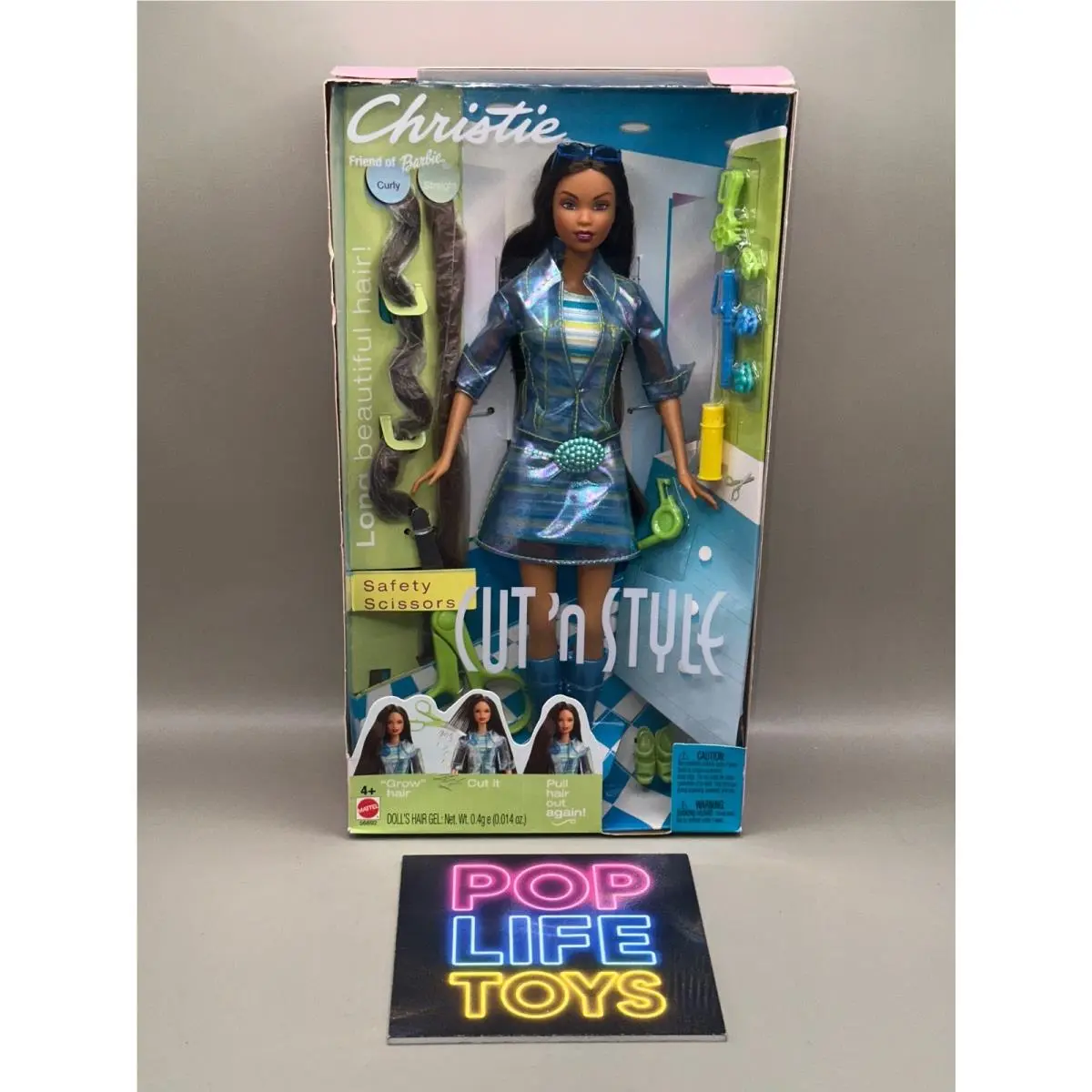 Vintage 2002 Mattel Barbie “cut ‘n Style Christie” 56892 Nrfb