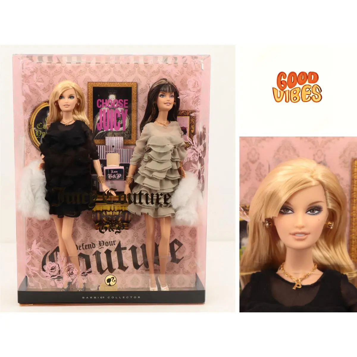 2008 Mattel Juicy Couture Beverly Hills G P Barbie L9605 Gold Label Nrfb