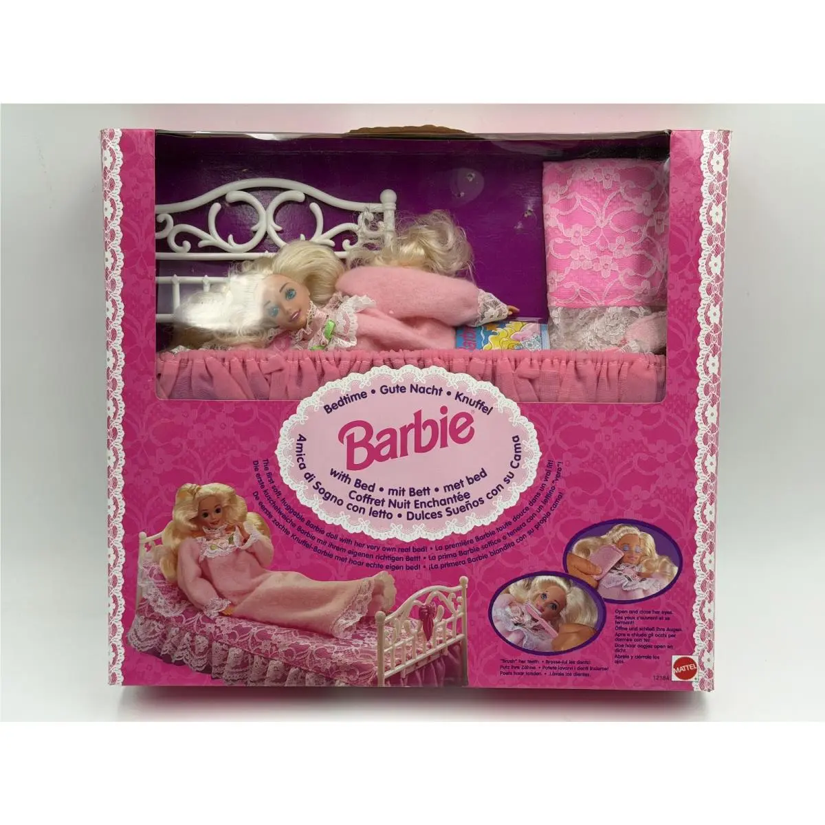 Bedtime Barbie Doll 1994 Soft Body Mattel Vintage 12184