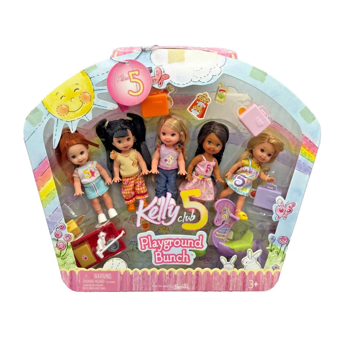 DS Barbie Doll Kelly 2005 Club 5 Playground Bunch J3693