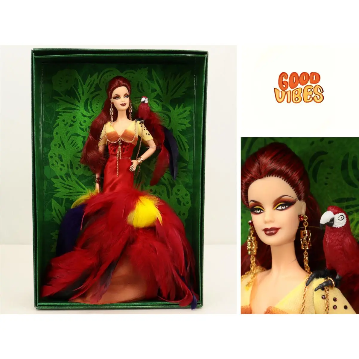 2008 Mattel Barbie The Scarlet Macaw Gold Label L9659 Nrfb Collector