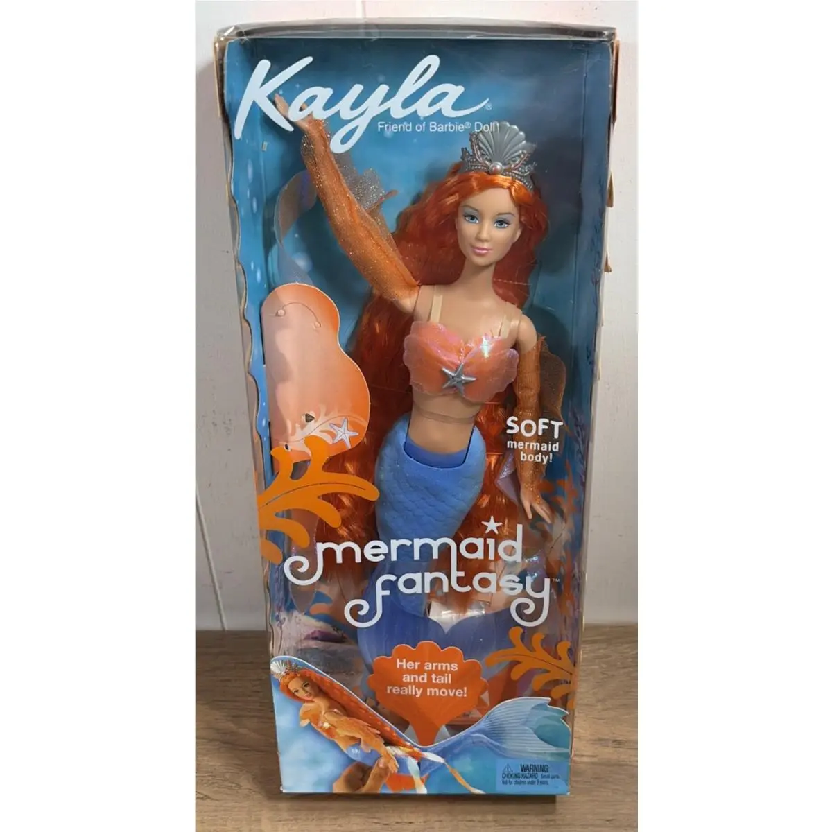 Barbie Mermaid Fantasy Kayla Orange Hair Soft Mermaid Body 56764 Loose Pieces