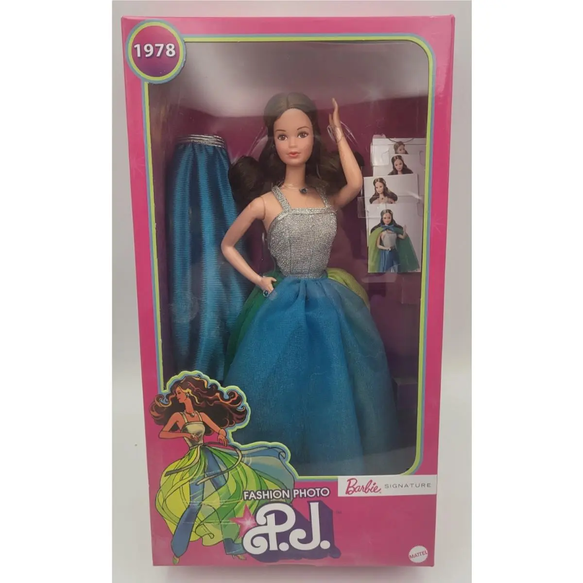 Mattel Barbie Signature Fashion Photo PJ Reproduction Doll 2023 Steffie Face