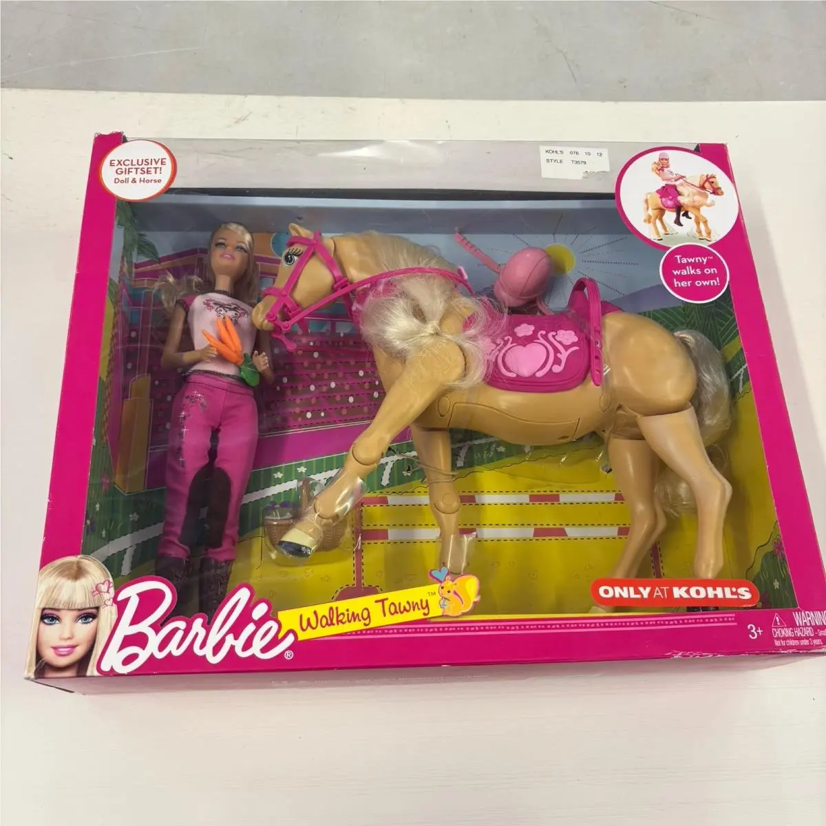 Mattel Barbie Doll Walking Tawny Horse Kohl’s Exclusive 2010