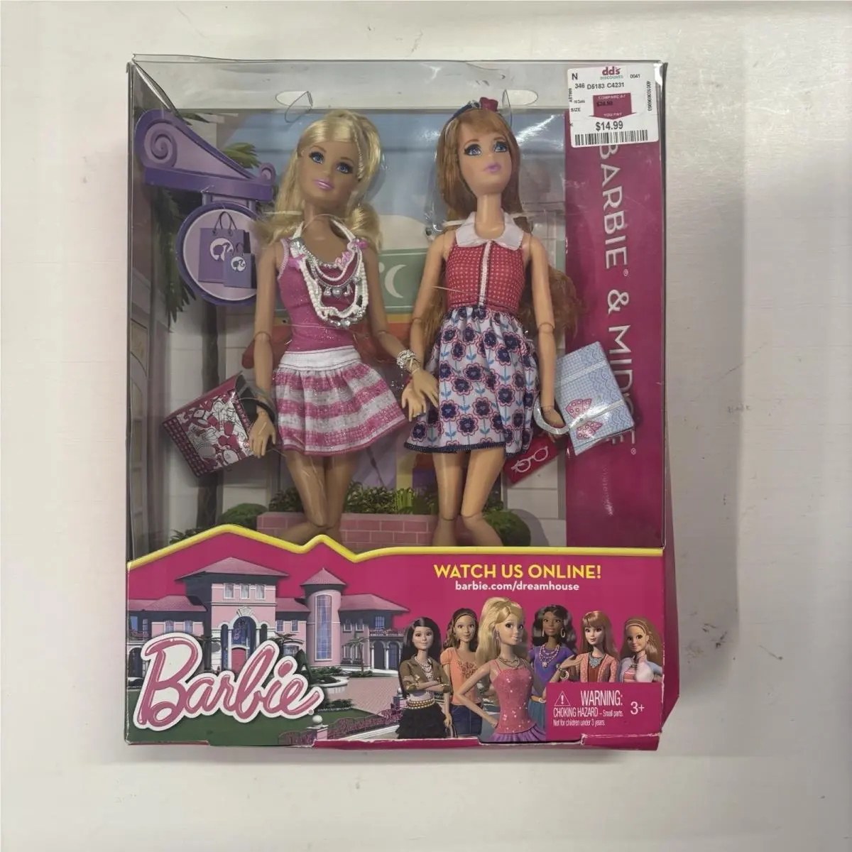2012 Barbie Life IN The Dreamhouse Barbie Midge Doll Set Nrfb