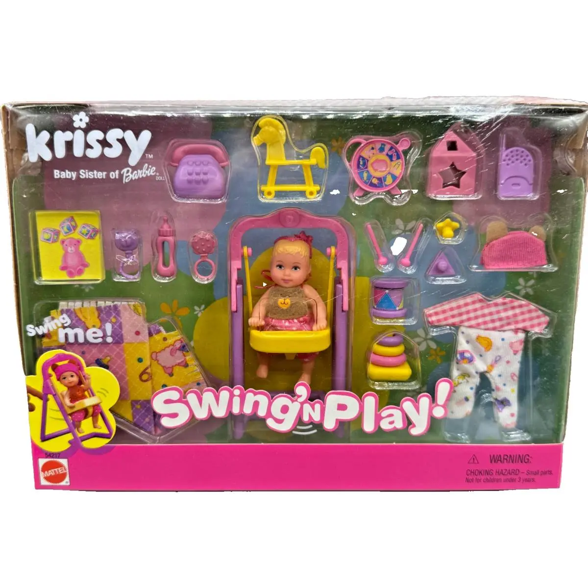 DS Barbie Doll 2001 Swing `N Play Krissy 54217