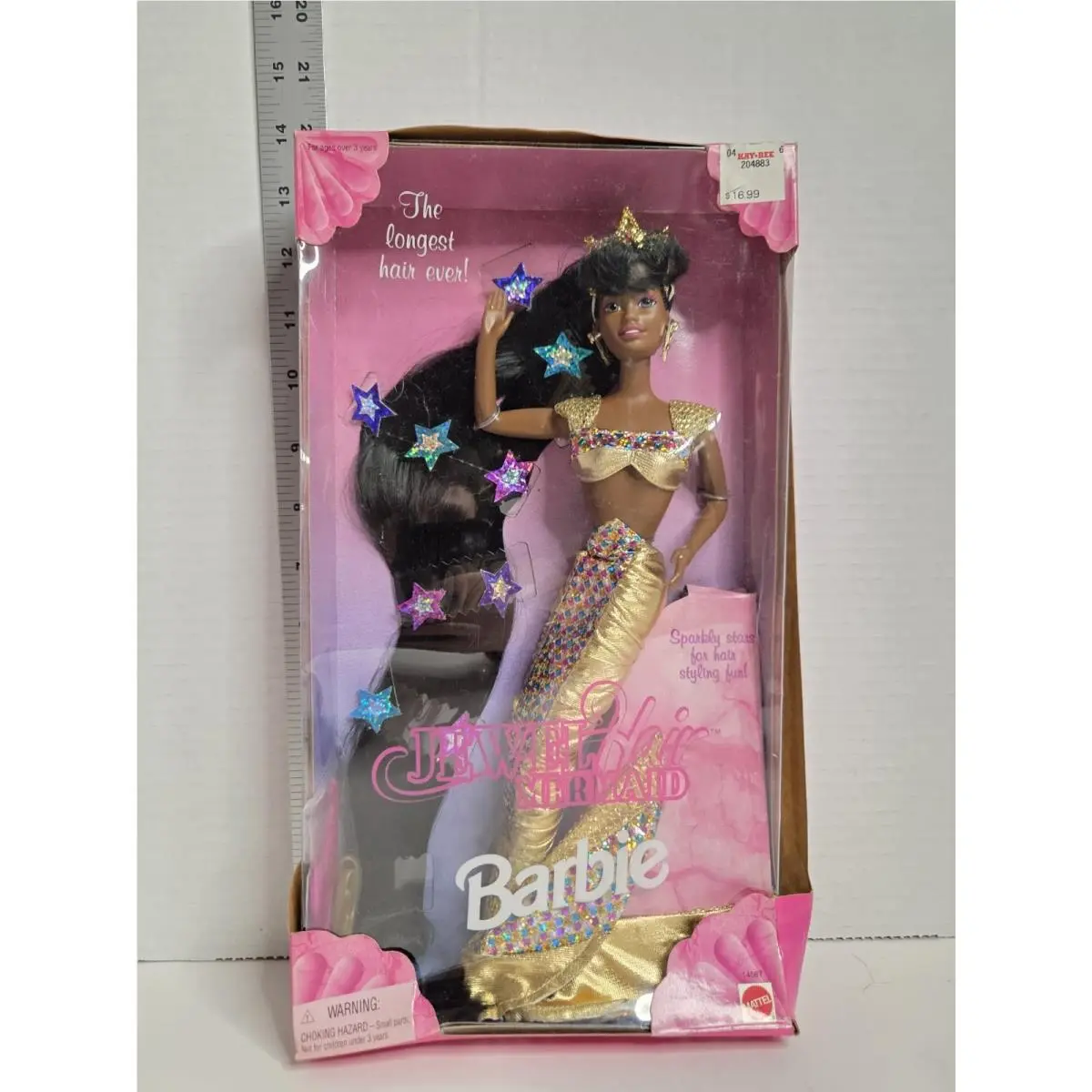 Vintage Barbie Jewel Hair Mermaid African American 1995 Mattel 14587 See Pics