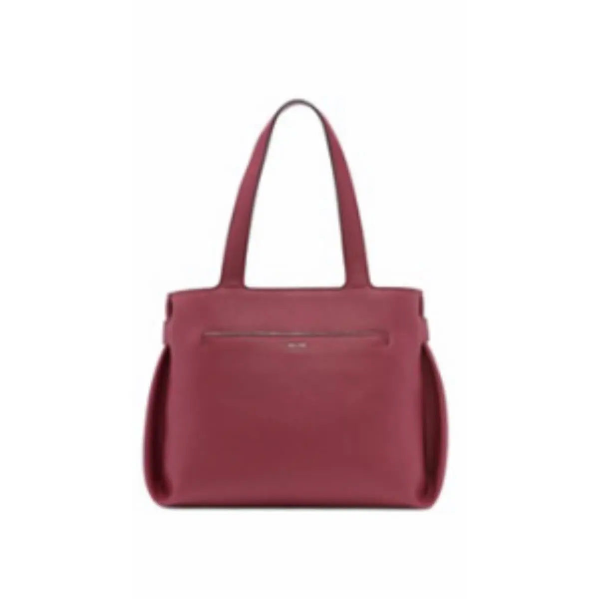 Calvin Klein Port Color Shoulder Bag Leather Large Purse Nwt