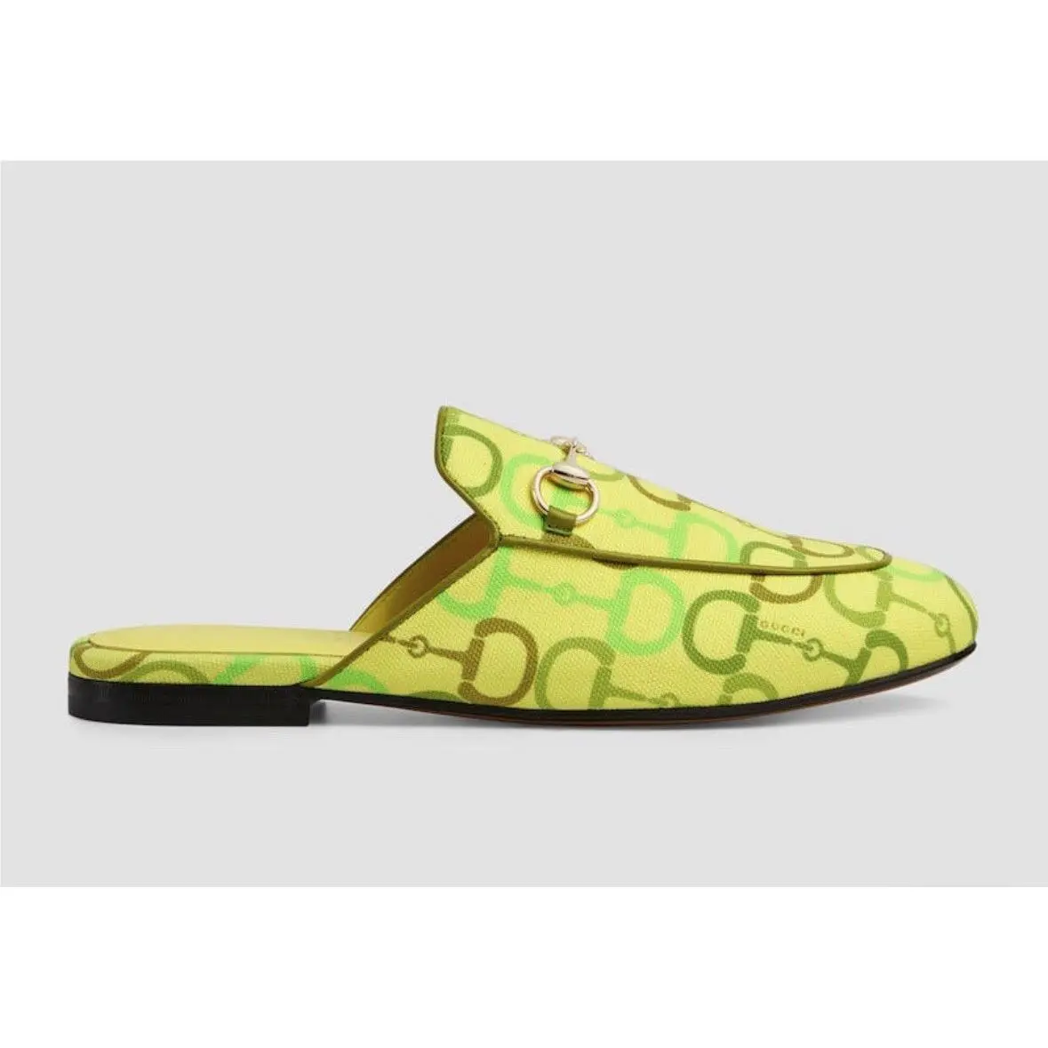 Gucci Princetown Horsebit Print Loafer Mules Size US 8/Eur 38