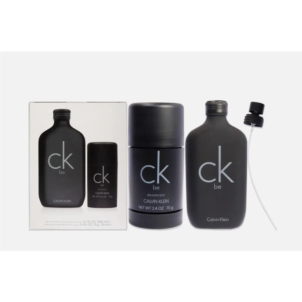 Calvin Klein BE 2PC Set 6.7oz 1 Edt SP 2.6oz Deo Stick