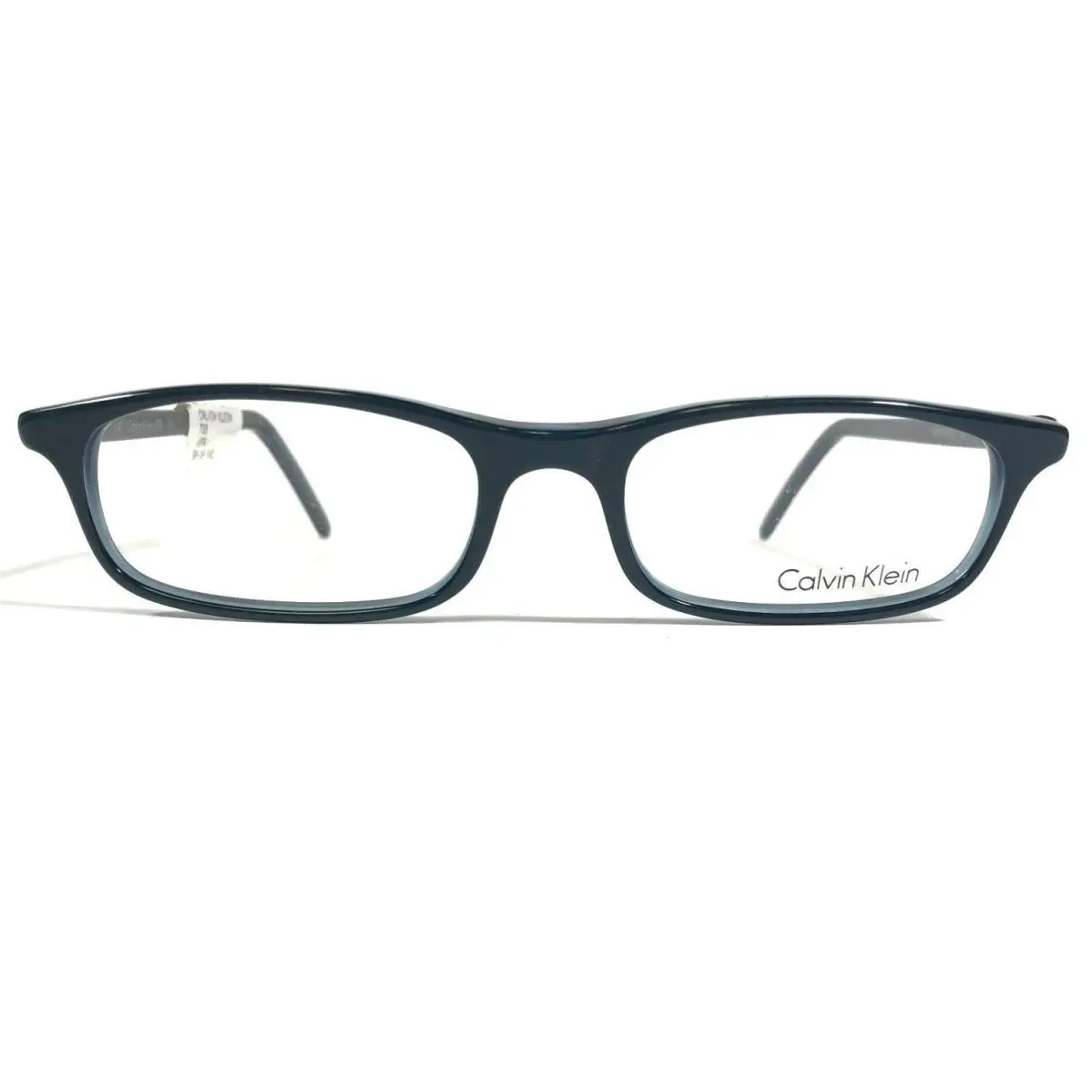 Calvin Klein 739 074 Eyeglasses Frames Blue Rectangular Horn Rim 50-18-145