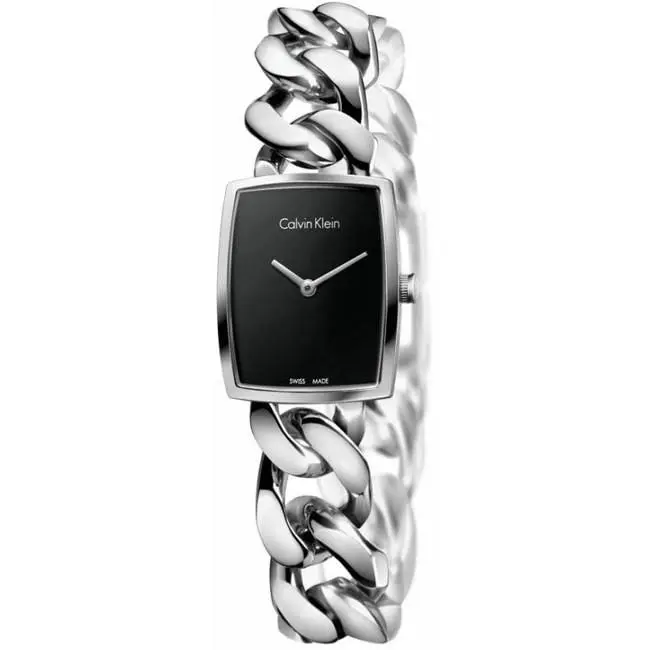 Calvin Klein CK Amaze Swiss Made Silver Watch Model K5D2L121 Womens Ladies