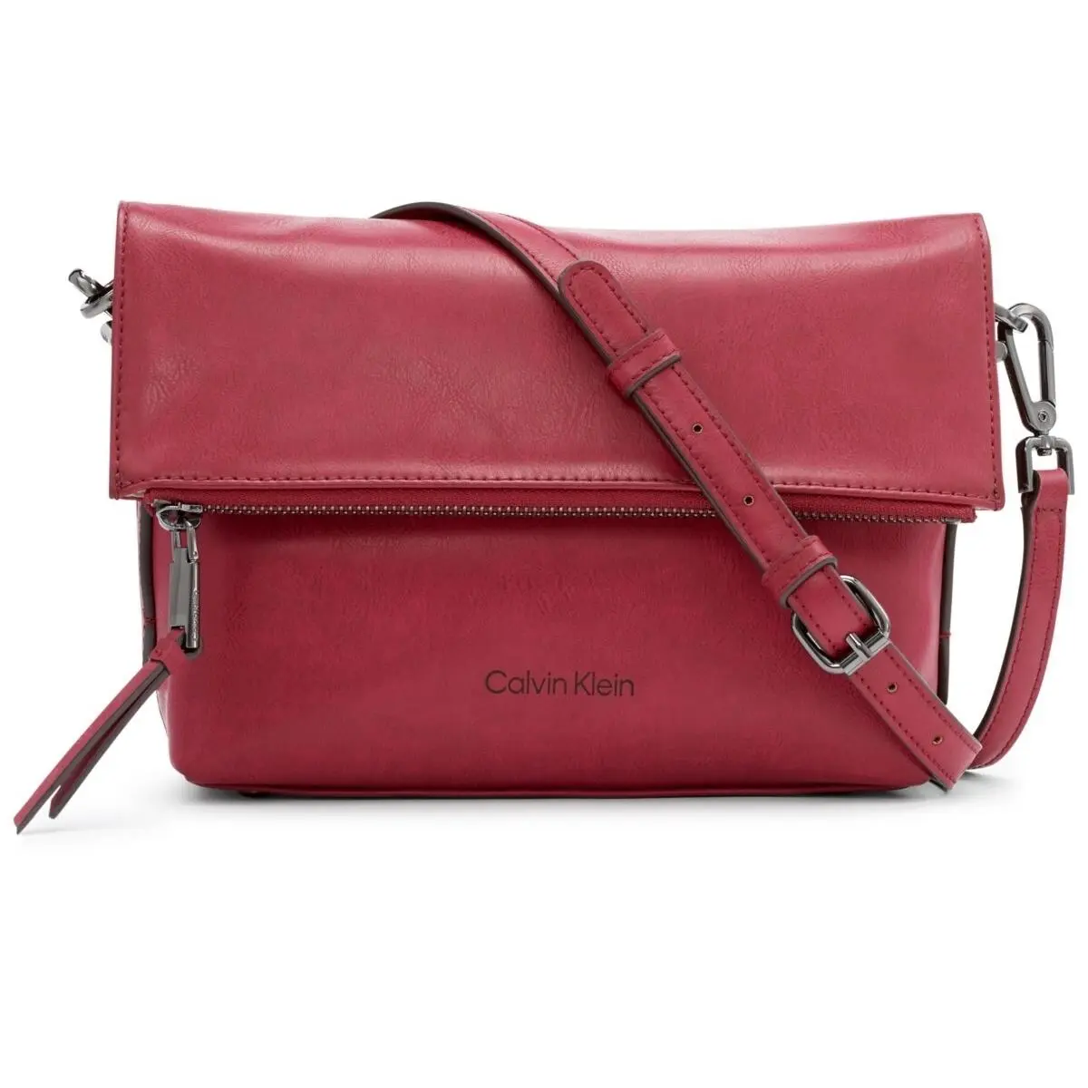 Calvin Klein Aurora Flap Crossbody Port Gunmetal