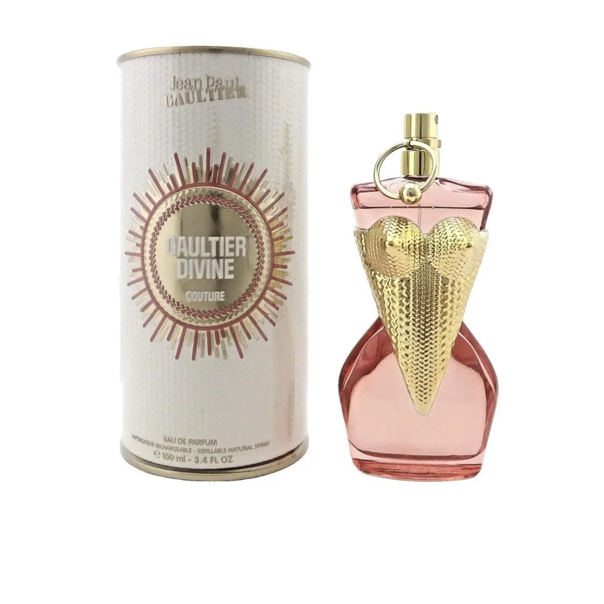 Jean Paul Gaultier Divine Couture 3.4 Oz. Edp Spray Refillable. Box