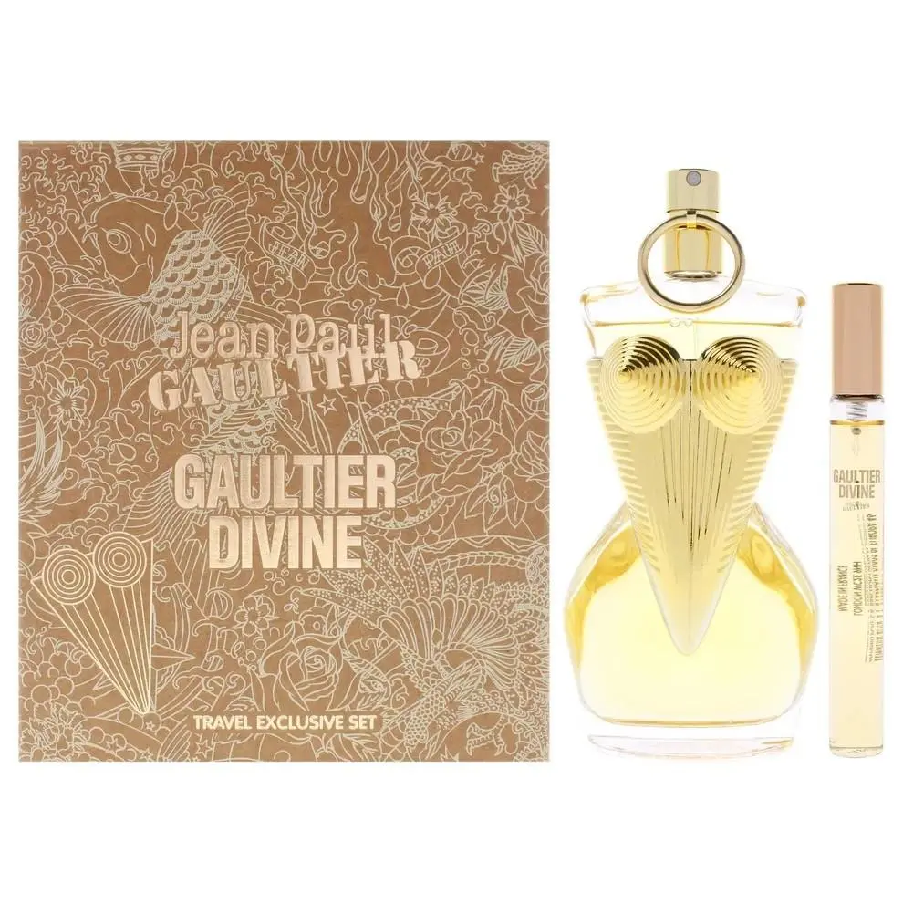 Jean Paul Gaultier Jpg Divine 2 PC Gift Set For Women - 3.4 OZ Edp Spray + 0.34 OZ Edp Travel Spray