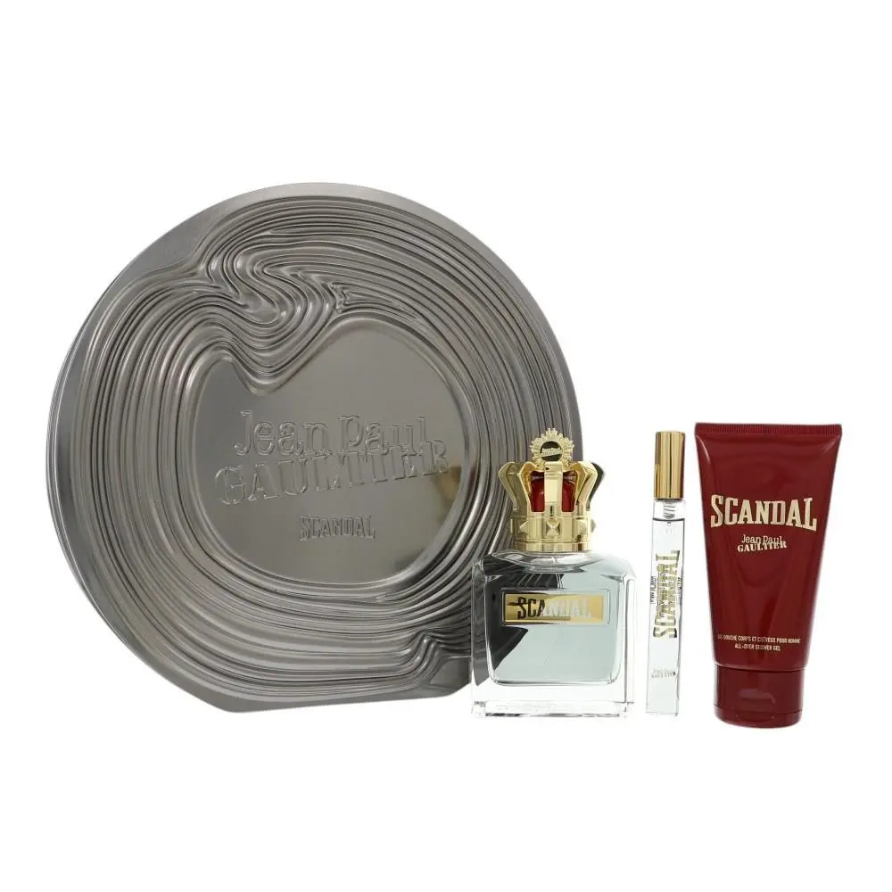 Scandal by Jean Paul Gaultier Gift Set For Men 3 Piece Gift Set For Men - 3.4