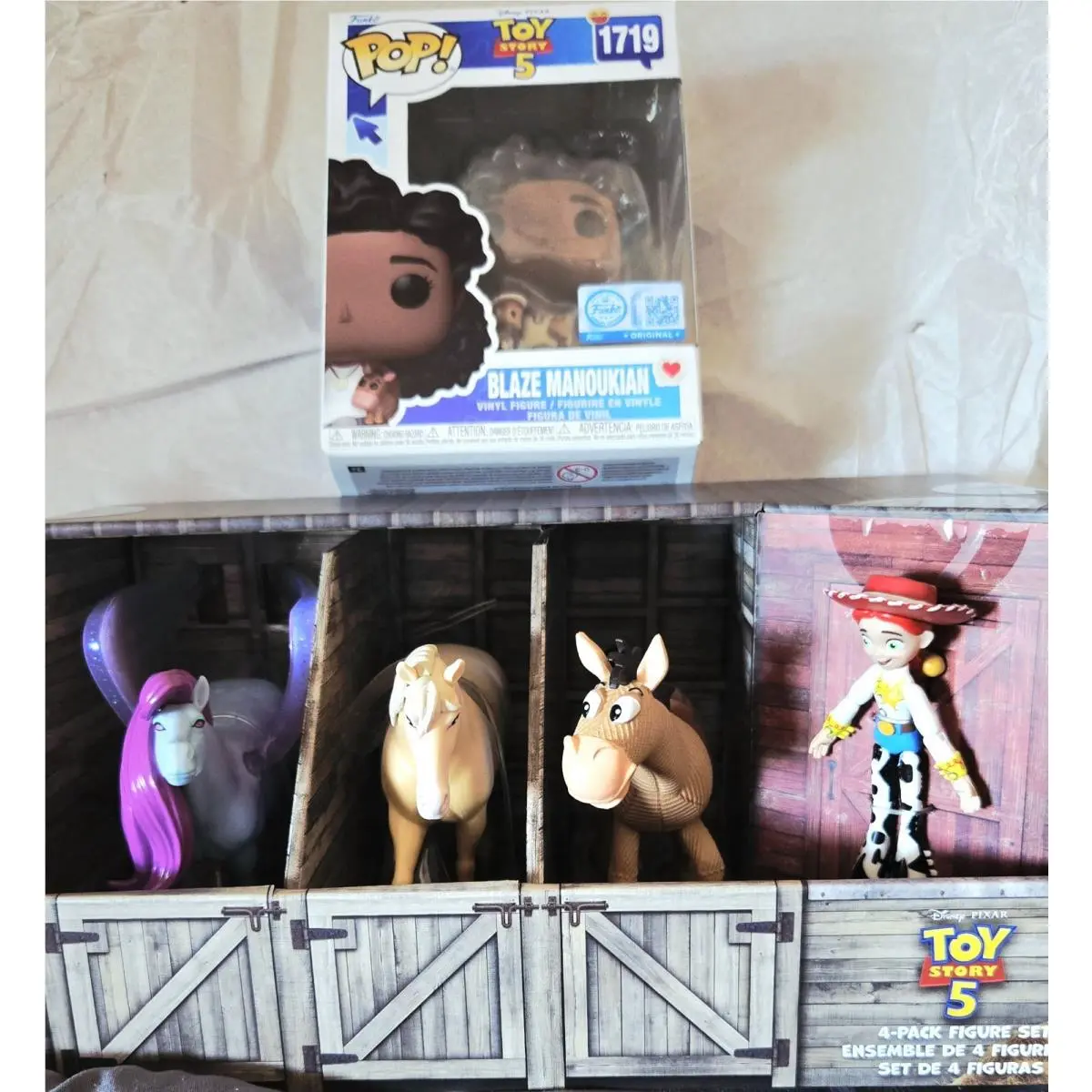 Disney Toy Story 5 Blaze`s Pegasus Palamino Jessie Bullseye Blaze Pop Funko