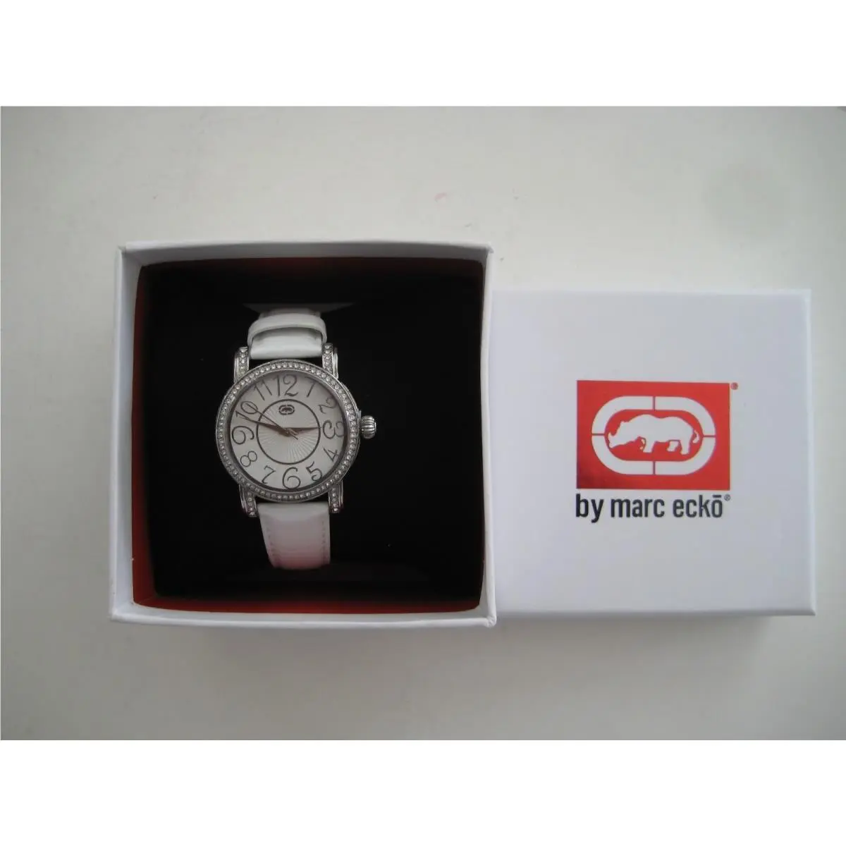 Rhino by Marc Ecko Women E8M126MV Bold Graphic Detailed White on White Watch