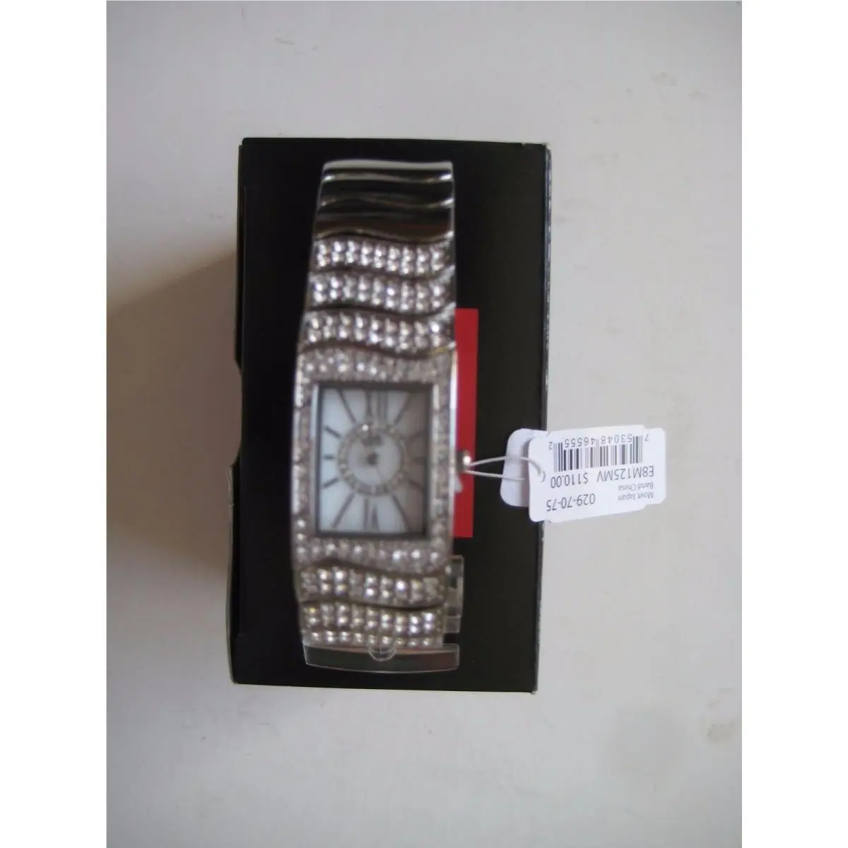 Rhino by Marc Ecko E8125MV Silver Tone Crystal Accented Women`s Watch