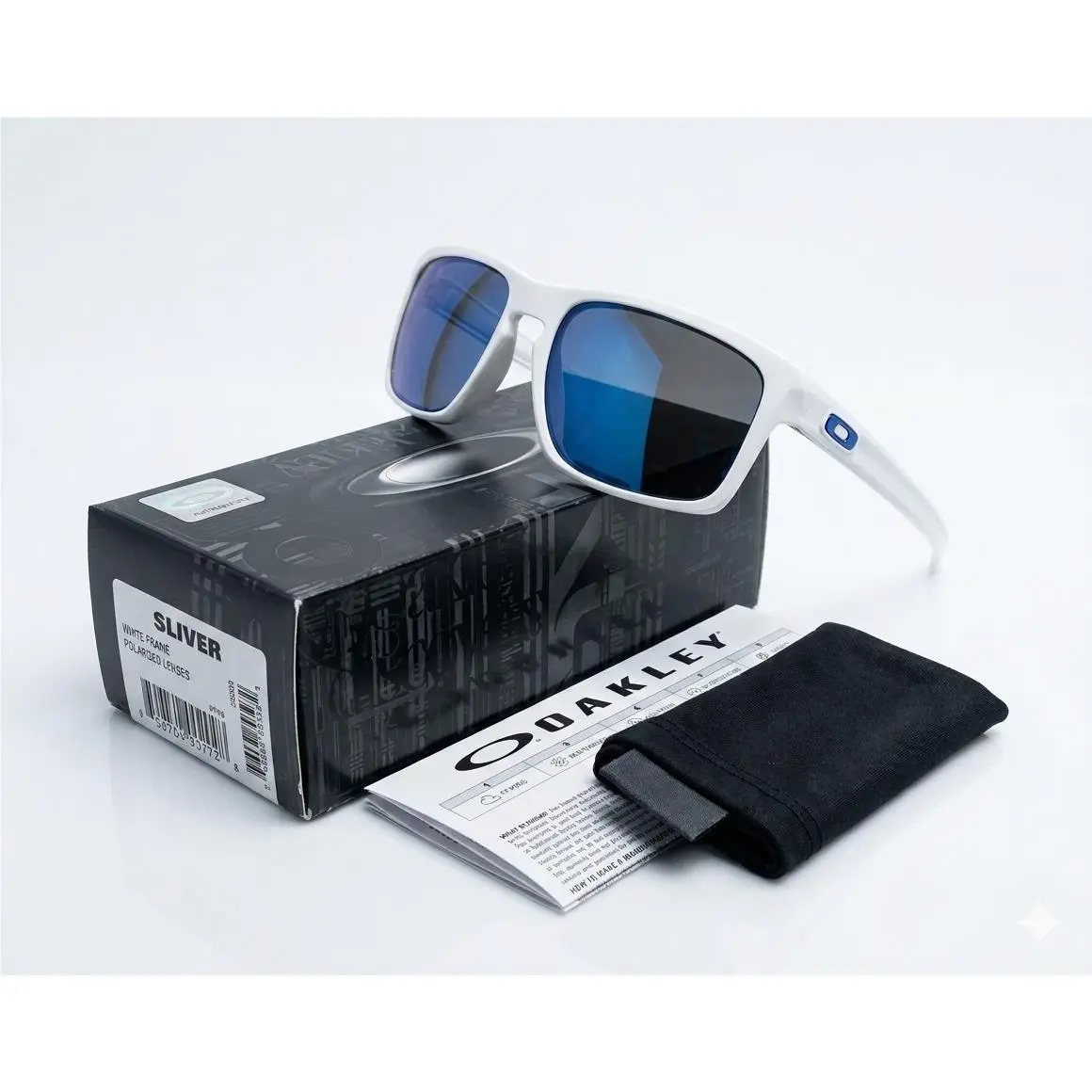 Oakley Silver Polished White/ice Iridium OO9262-5357 Sunglasses