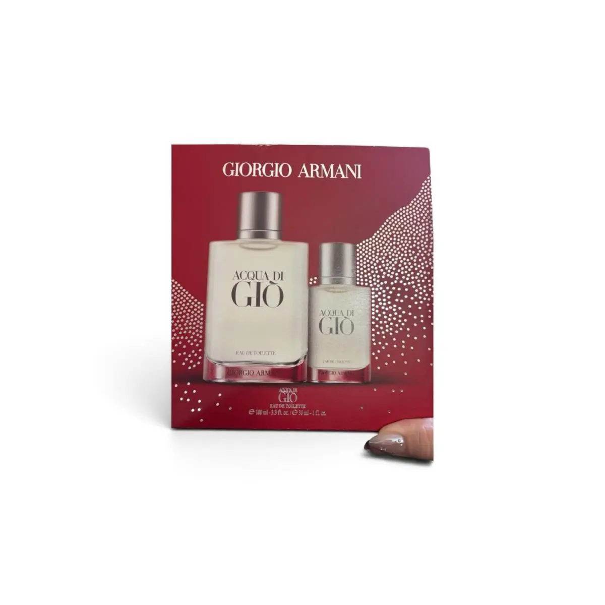 Giorgio Armani di Gio Edt Men 3.3 Oz 100 Ml Gift Box Incomplete Set