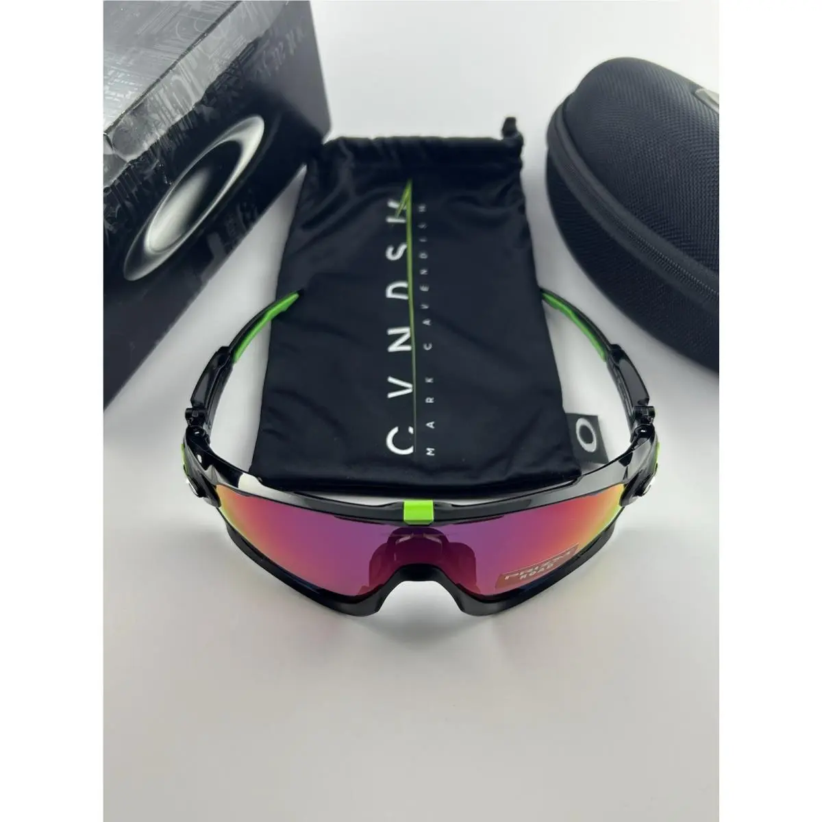 Oakley Jawbreaker Mark Cavendish Polished Black Prizm Road+box OO9290-10