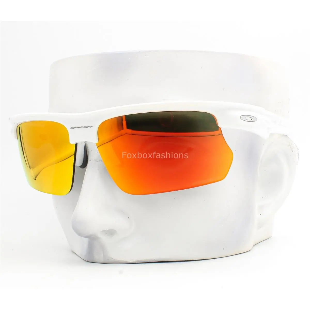 Oakley Bisphaera Sunglasses Polished White Ruby Prizm Mirror OO9400-0368 W/case