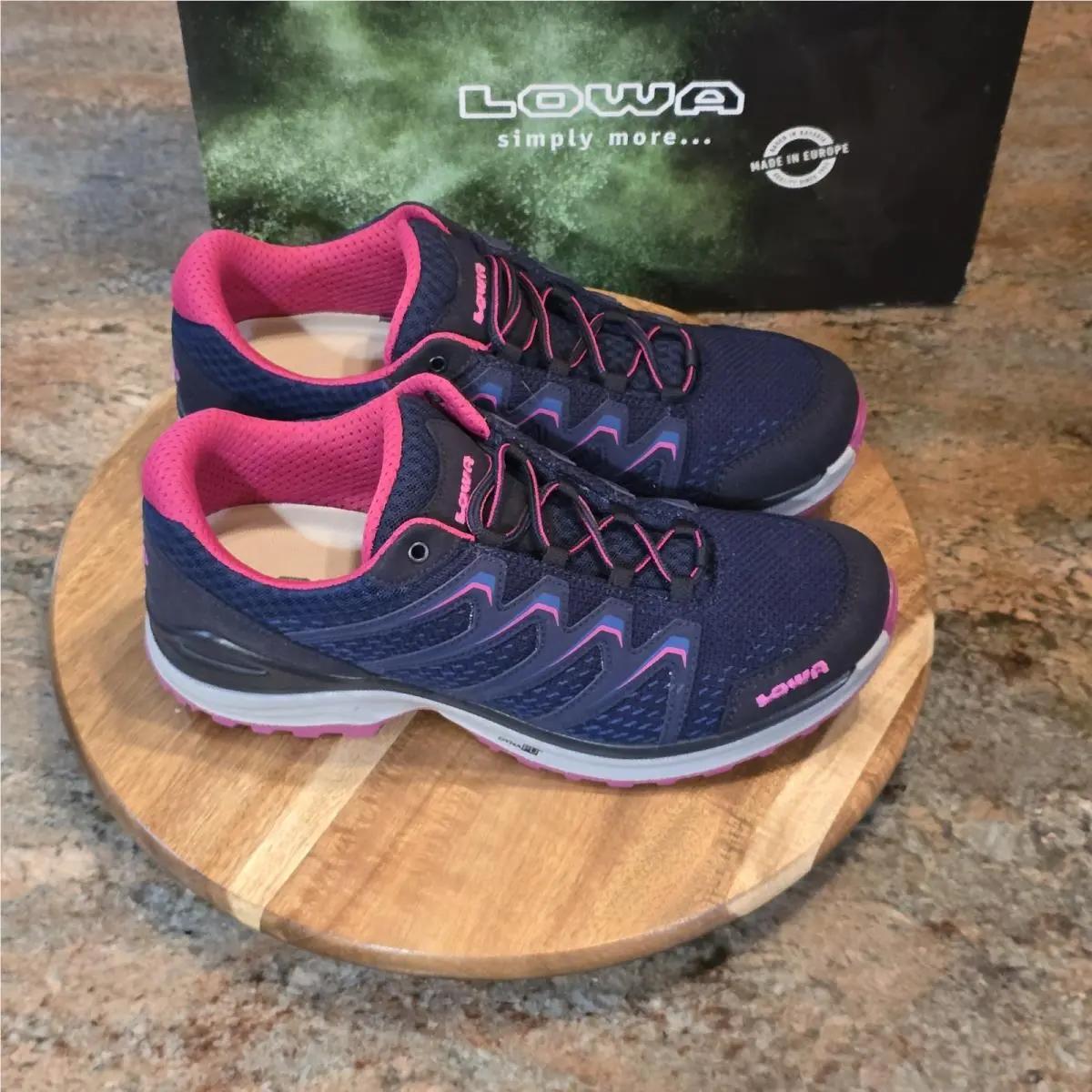Lowa Maddox Blue Pink - Womens Sz 8.5 - Athletic Trail Running Hiking Shoes