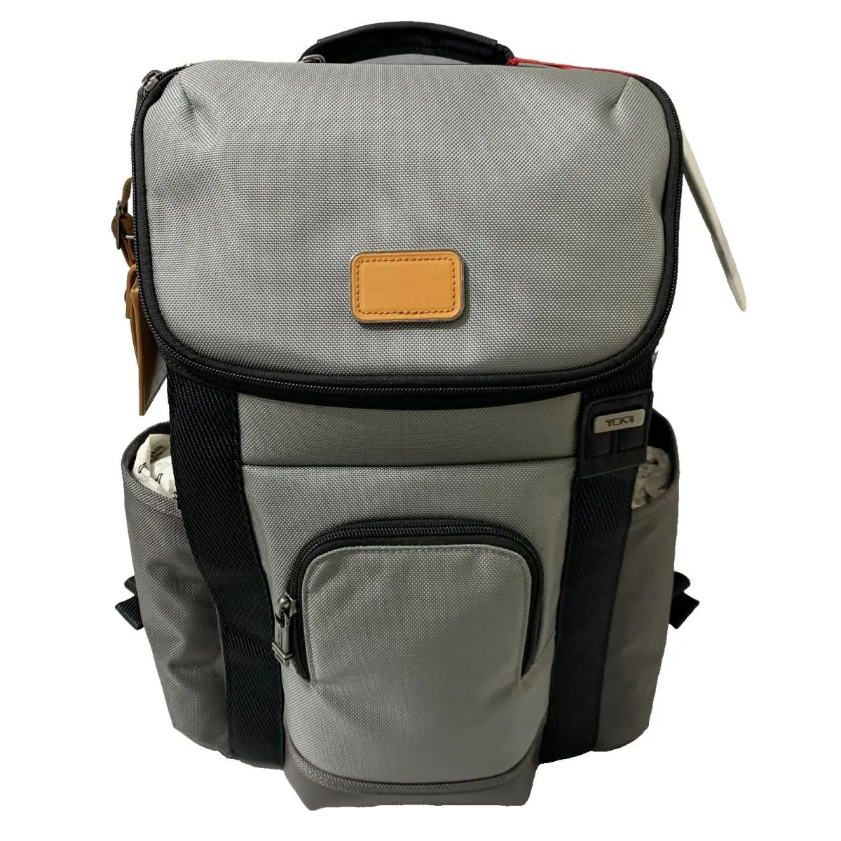 Tumi Phinney Ballistic Nylon 16.75” Large Backpack Gray w/ Tan Off