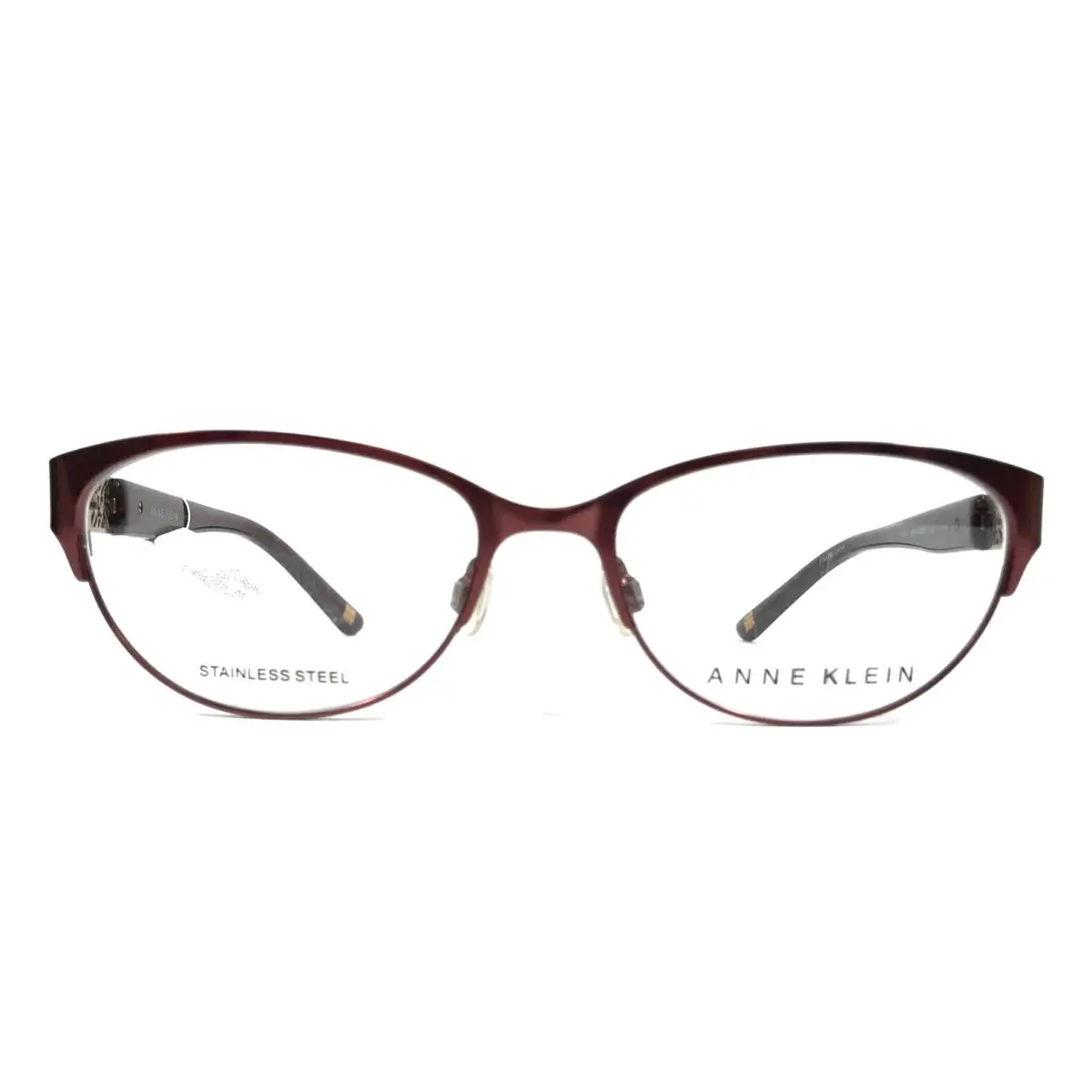 Anne Klein Eyeglasses Frames AK5044 604 Merlot Red Cat Eye Full Rim 53-17-135