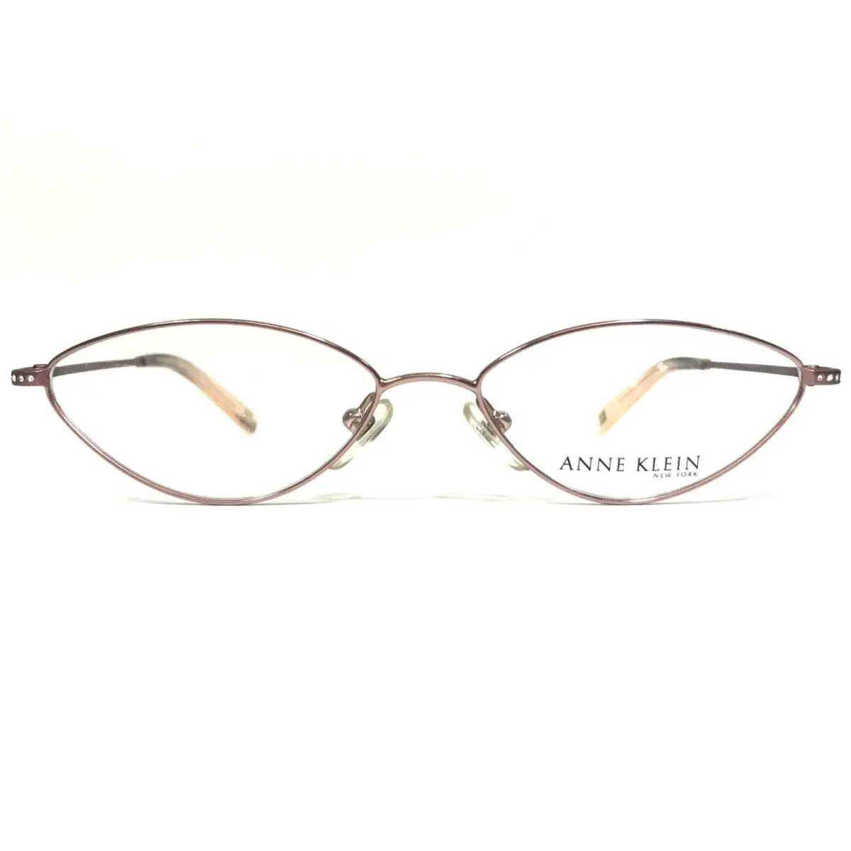 Anne Klein Eyeglasses Frames AK9082 471 Pink Round Full Rim 53-15-135