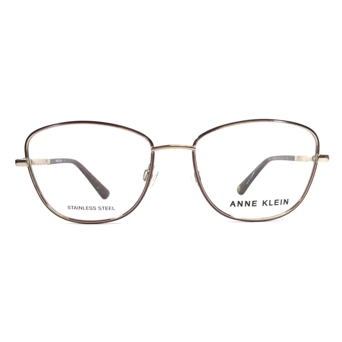 Anne Klein Eyeglasses Frames AK5088 770 Rose Gold Cat Eye Wire Rim 52-17-135