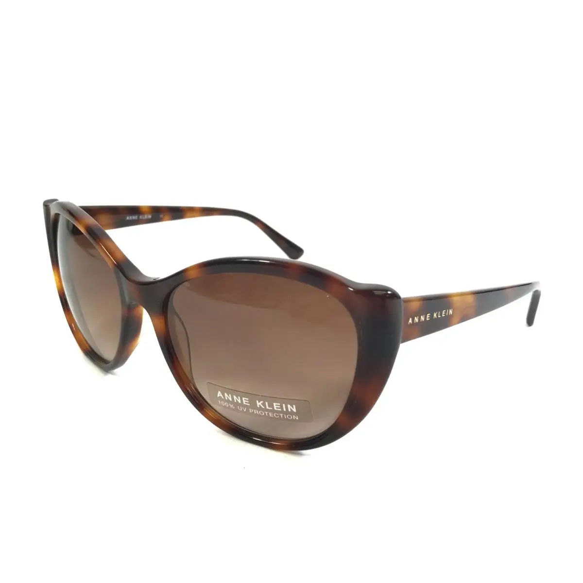 Anne Klein Sunglasses AK7055 215 Tortoise Brown Cat Eye w/ Gradient Brown Lenses
