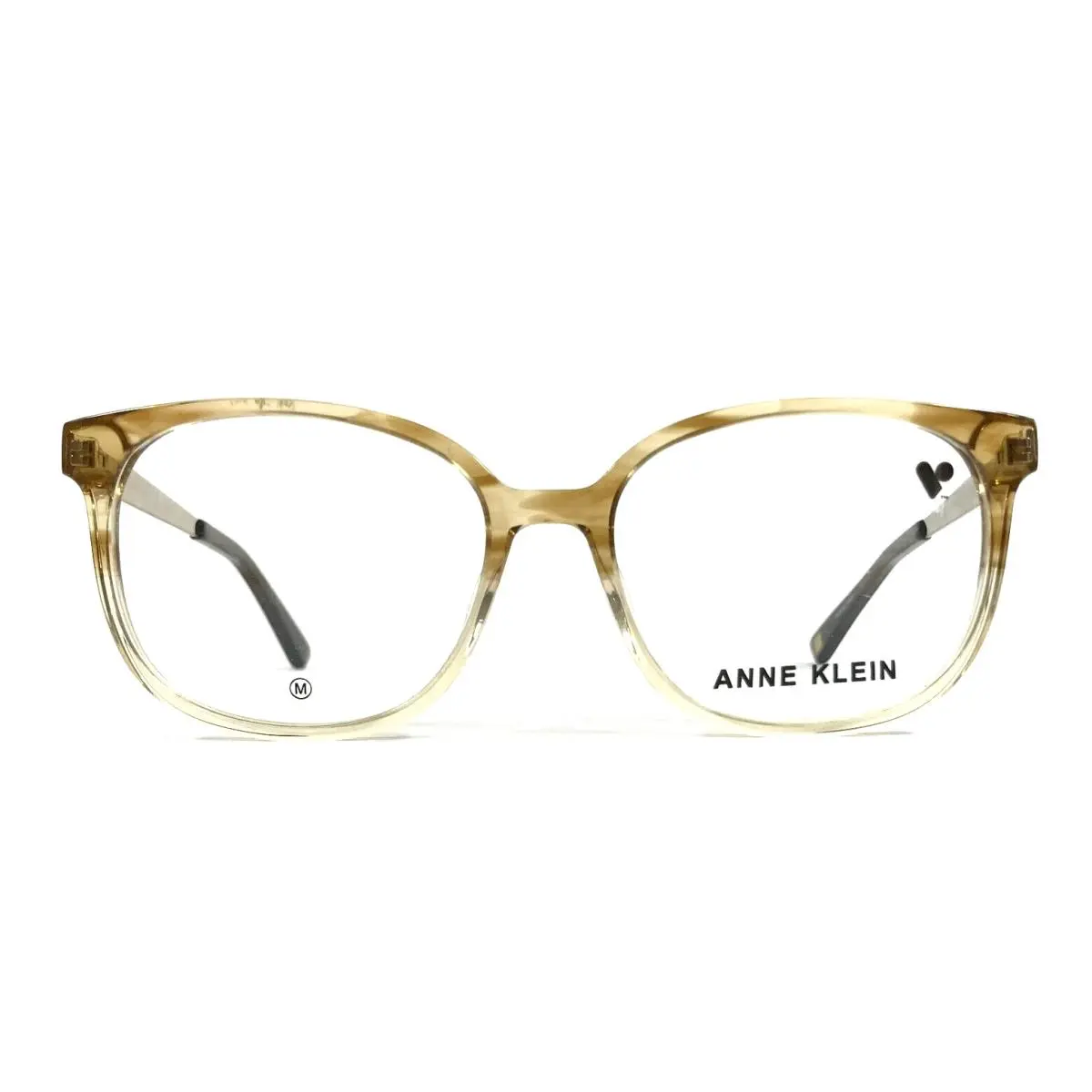 Anne Klein Eyeglasses Frames AK5109 203 Mocha Gradient Clear Horn 53-16-140