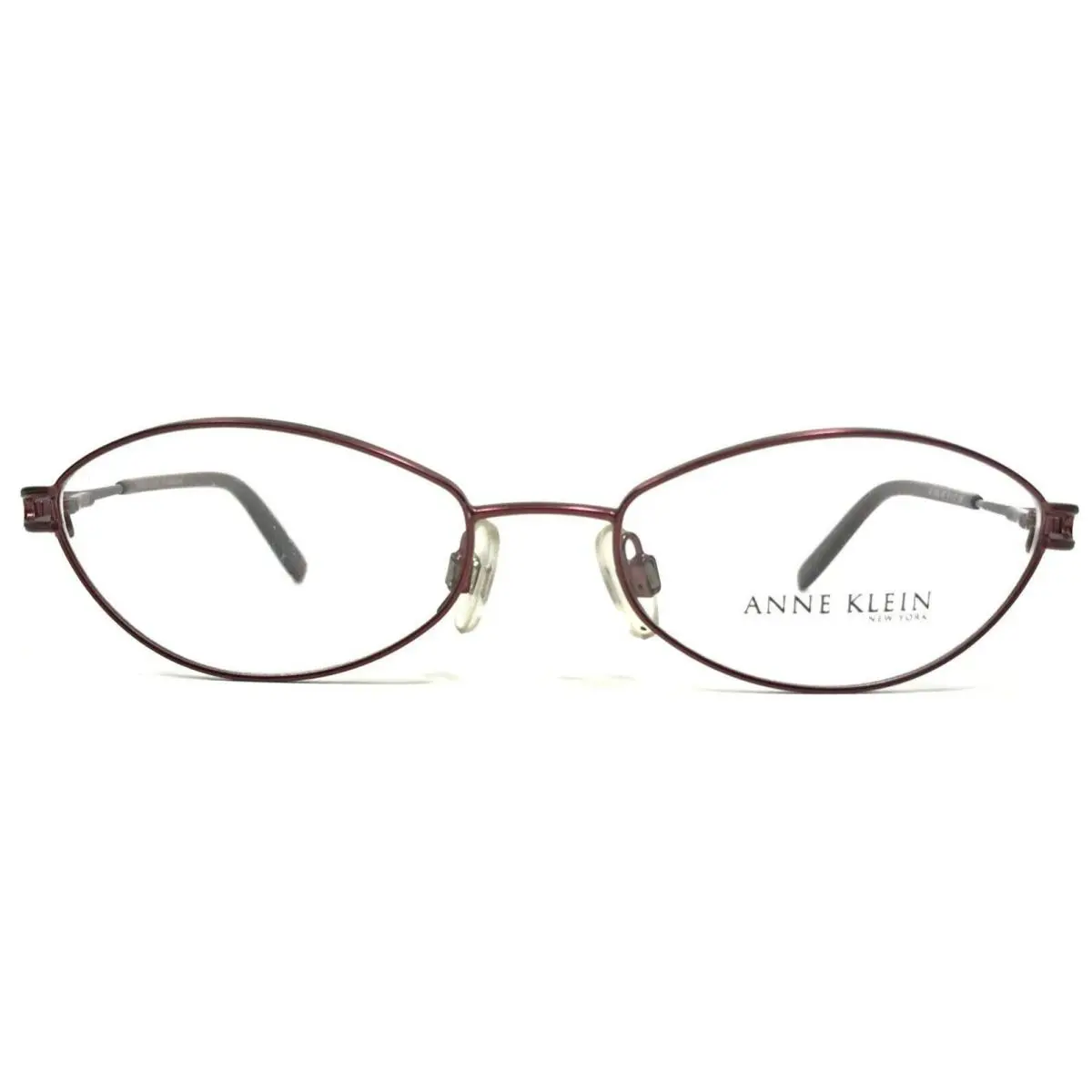 Anne Klein Eyeglasses Frames AK 9066 457 Red Round Oval Full Wire Rim 51-17-135